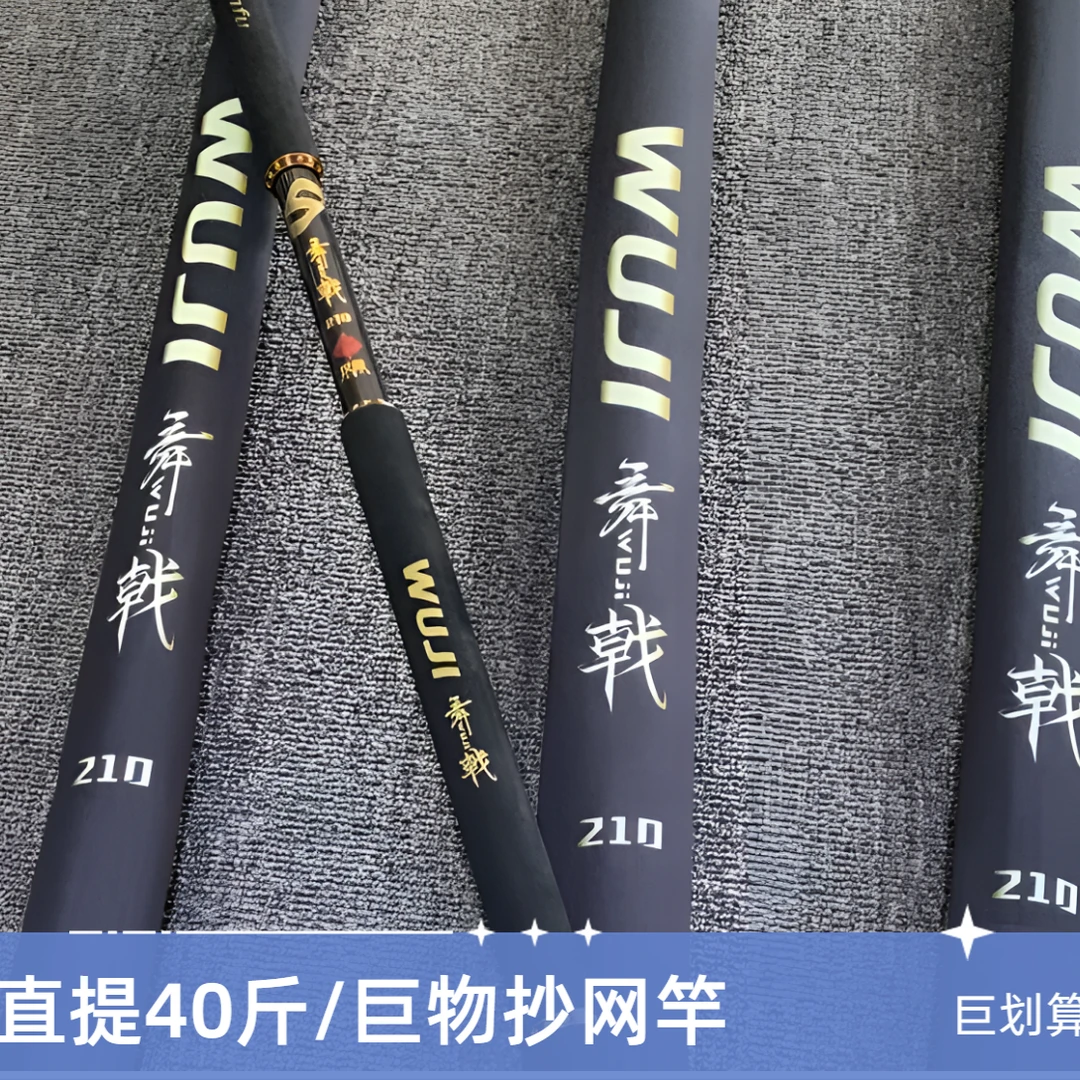 大物抄网竿黑坑版天使之眼舞戦EVA双重握把超级大颗粒变身龙涂装