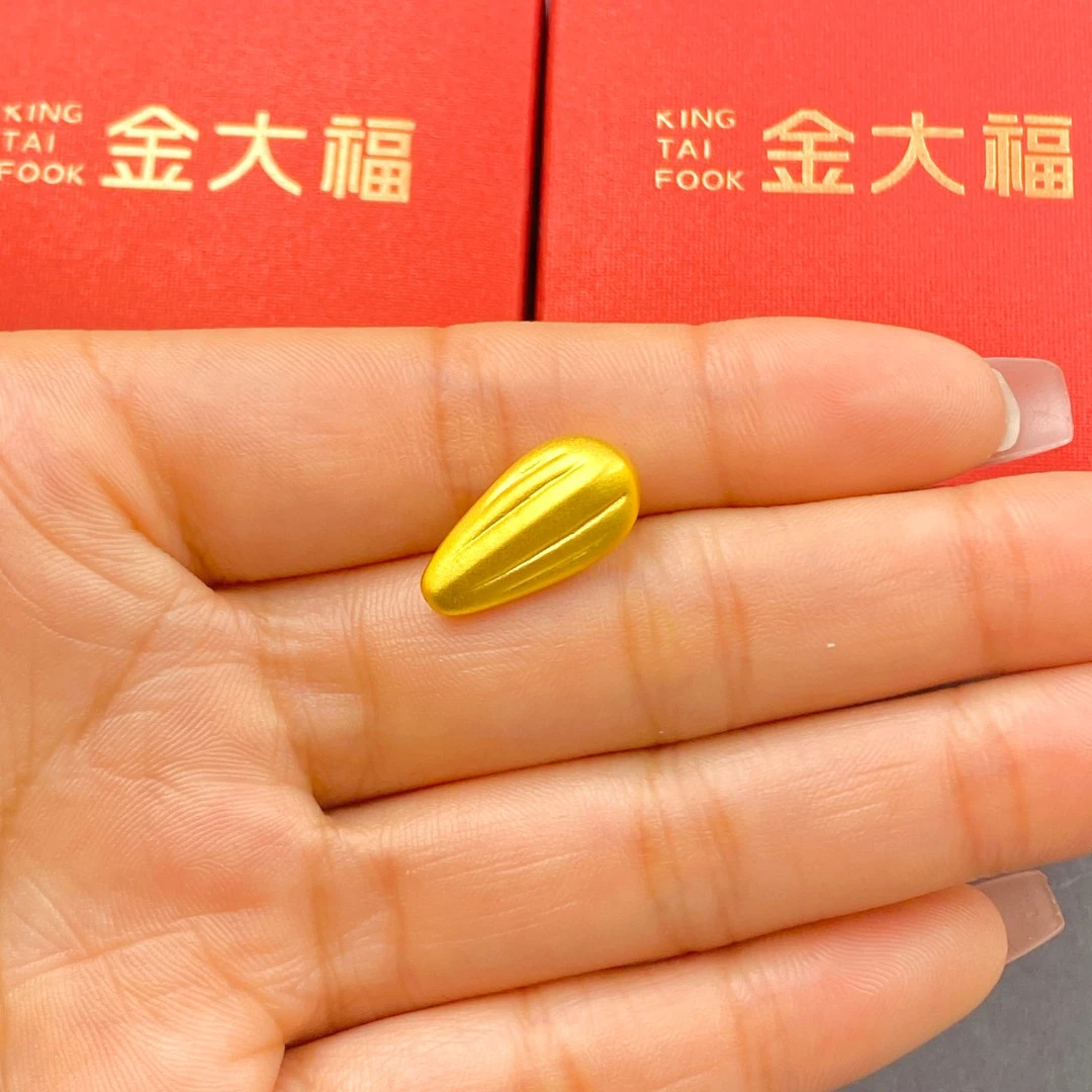 金大福足金999黄金瓜子收藏送礼克重可选