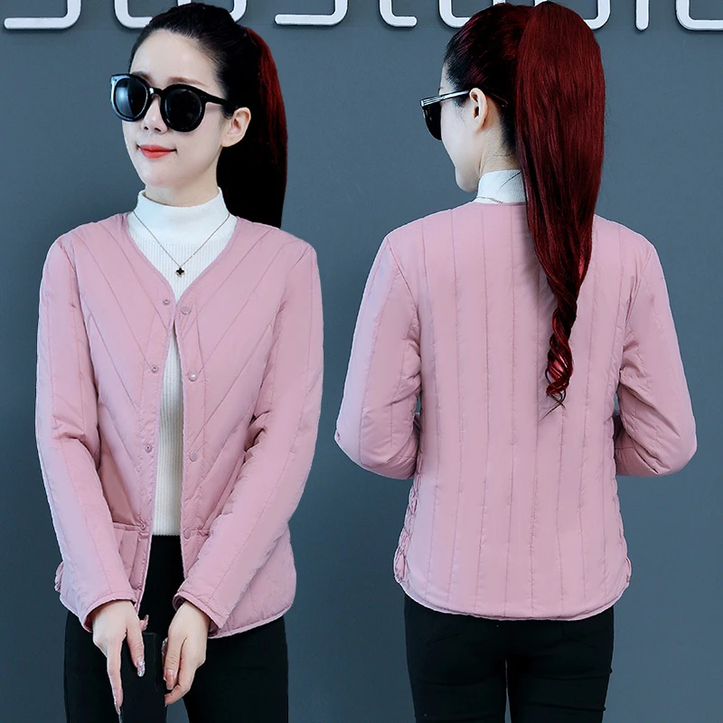 反季外套棉服修身显瘦百搭内穿棉衣冬季加绒加厚女士棉袄保暖短款