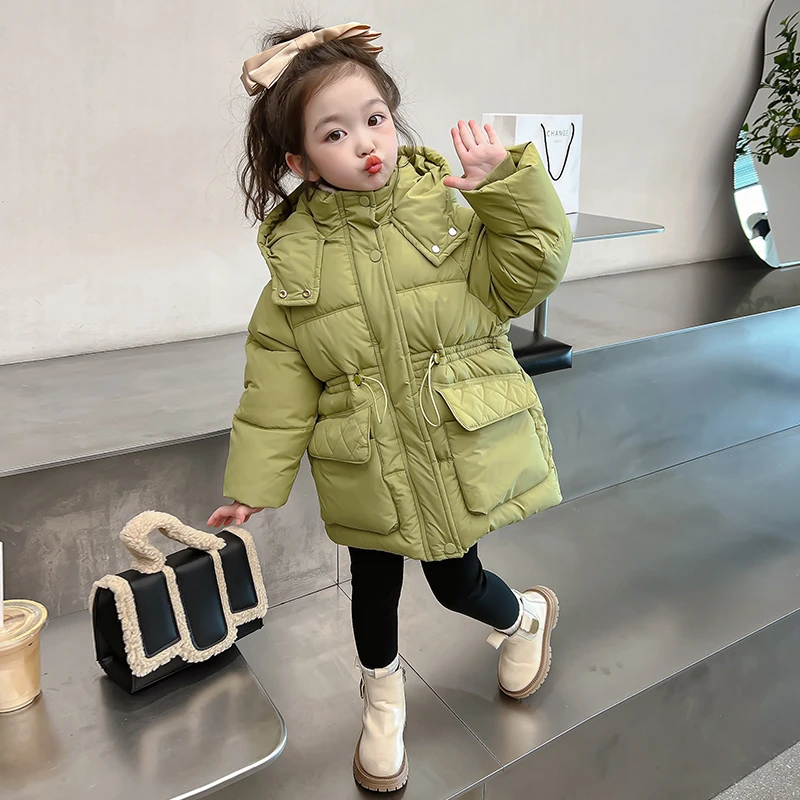 儿童棉服秋冬款2025新款女童冬季棉衣洋气女宝宝夹棉外套冬装棉袄