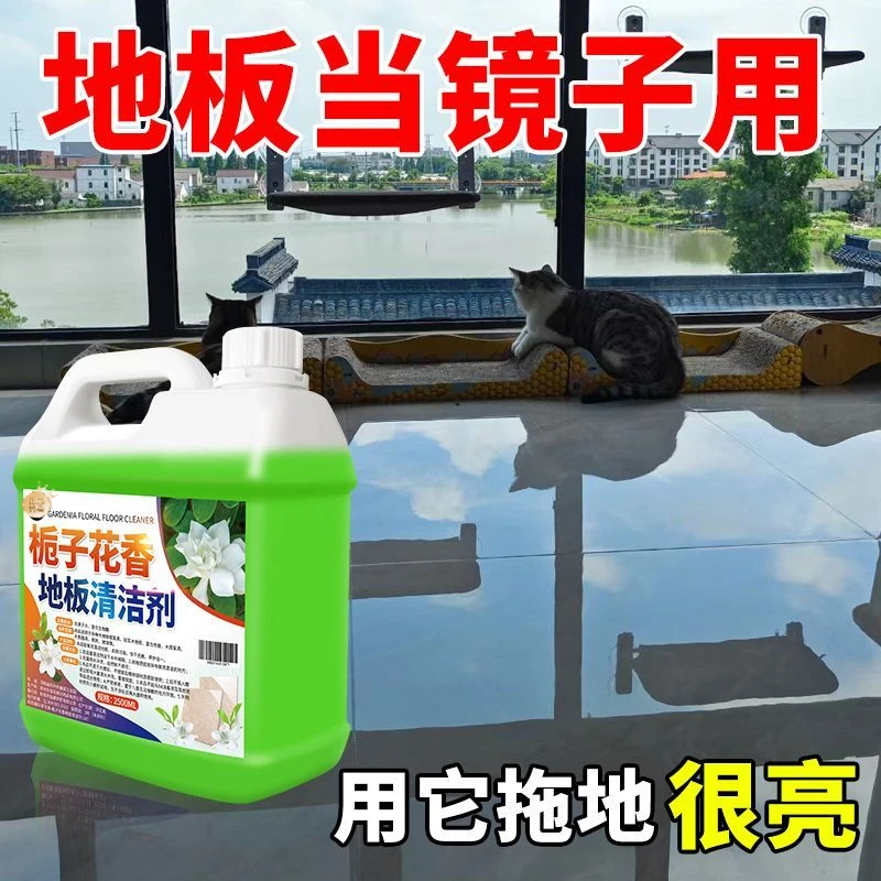 栀子花香地板清洁剂浓缩瓷砖木地板专用清洁液去顽固污渍去污除垢