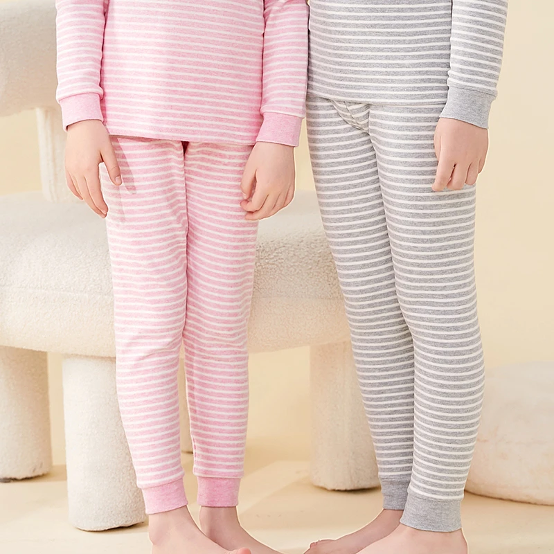 儿童保暖秋裤内穿男童女童加绒加厚男孩女孩线裤宝宝单件衬裤彩棉