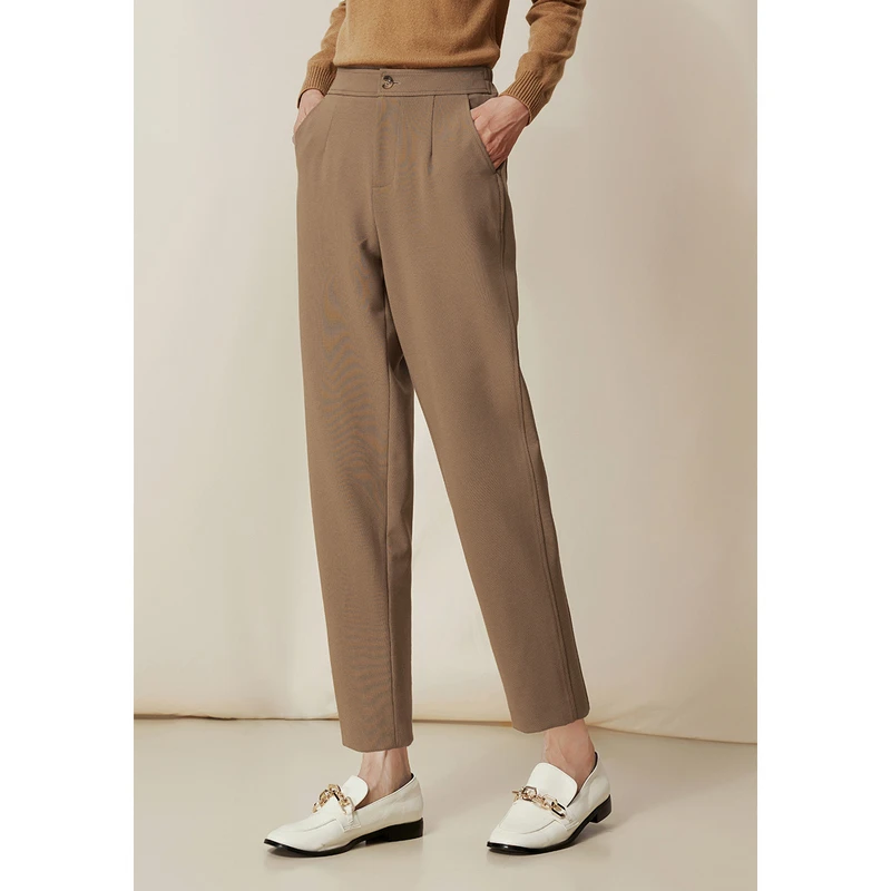 dunnu敦奴旗舰店新款宽松哈伦裤轻运动显瘦休闲长裤8S312106