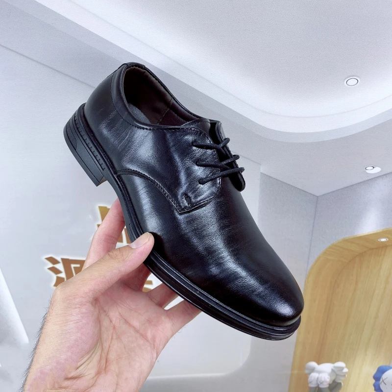 【断码】男士厚底商务皮鞋系带百搭正装鞋休闲男皮鞋37266