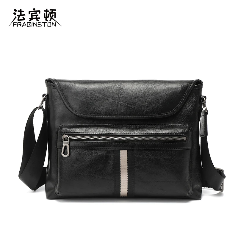 FRABINSTON/法宾顿新款高档男包真皮时尚单肩斜挎男士包商务背包