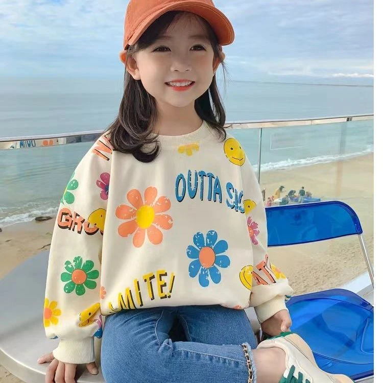 【童梦缘】童装韩版爆款网红休闲外穿卫衣中小童女童春装长袖宽松