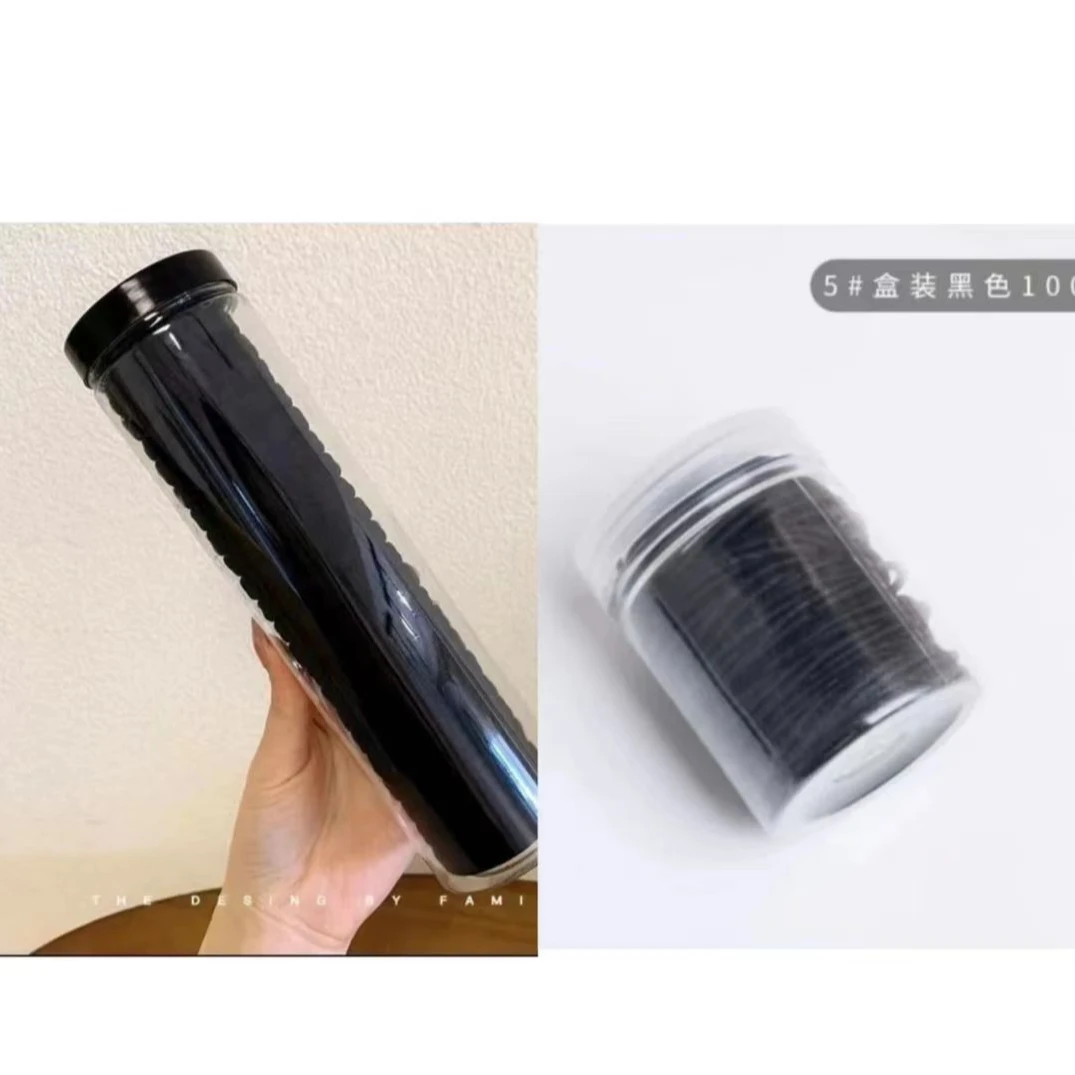 气质百搭黑色发饰皮筋头绳简约发绳高弹力耐用彩色头饰儿童基础