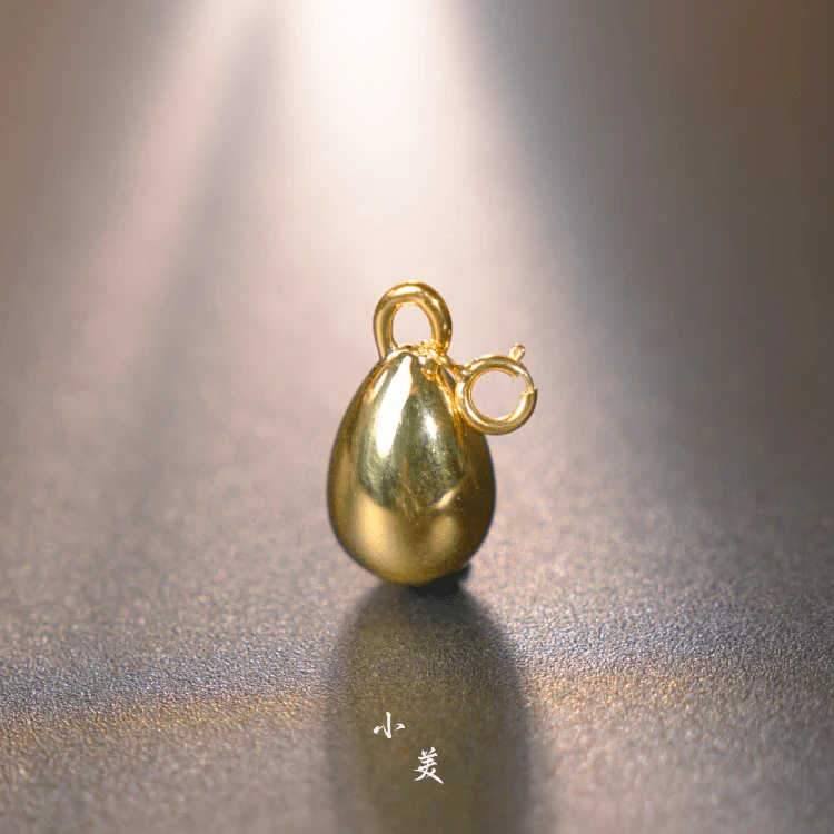 18K金水滴吊坠万能扣 G8397