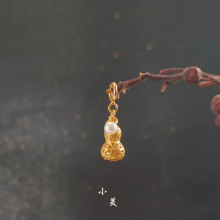 烧蓝顺遂葫芦小米珠吊坠 S1323