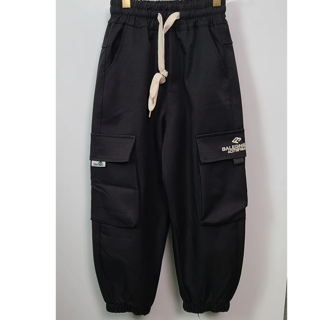 中童高品质儿童服装，百塔秋冬新款宽松加绒工装裤，舒适保暖好搭配