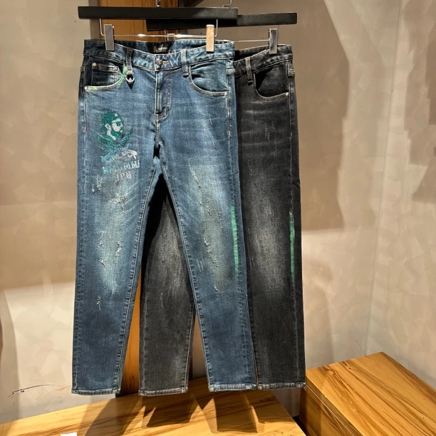 【NMDMMJ】NMDMMJ潮流修身休闲弹力时尚复古百搭秋冬男士牛仔裤