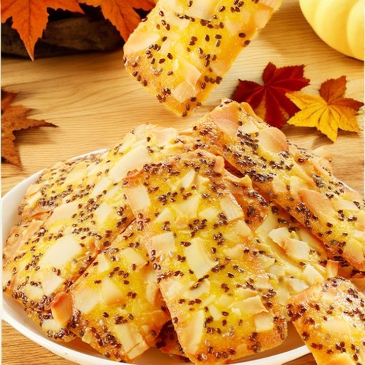 红枣山药奇亚籽椰子脆薄脆饼干扁桃仁坚果脆饼干儿童零食网红零食