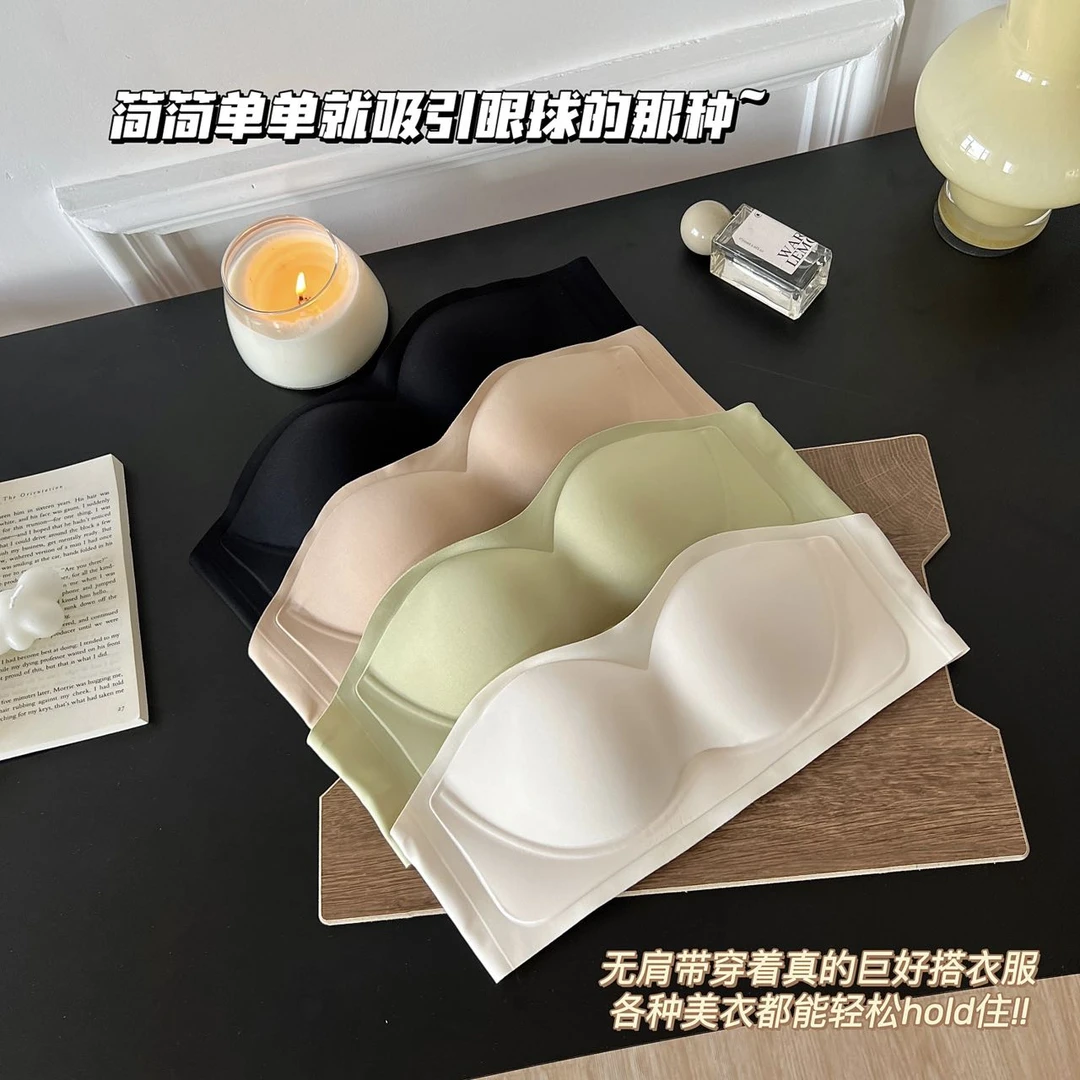 四季百搭款可拆卸无肩带防滑美背舒适内衣无痕简约薄款文胸罩