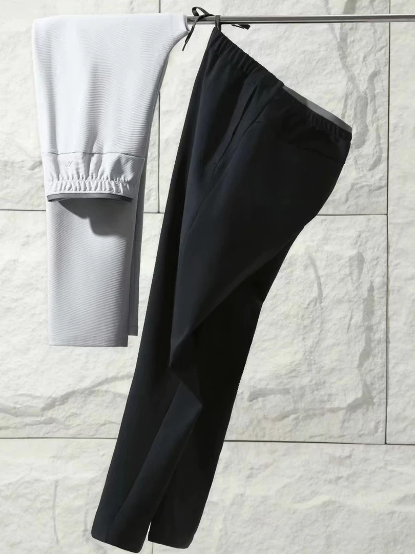 机理纹软壳裤！立体裁剪四面弹力！户外运动直筒卫裤-5519
