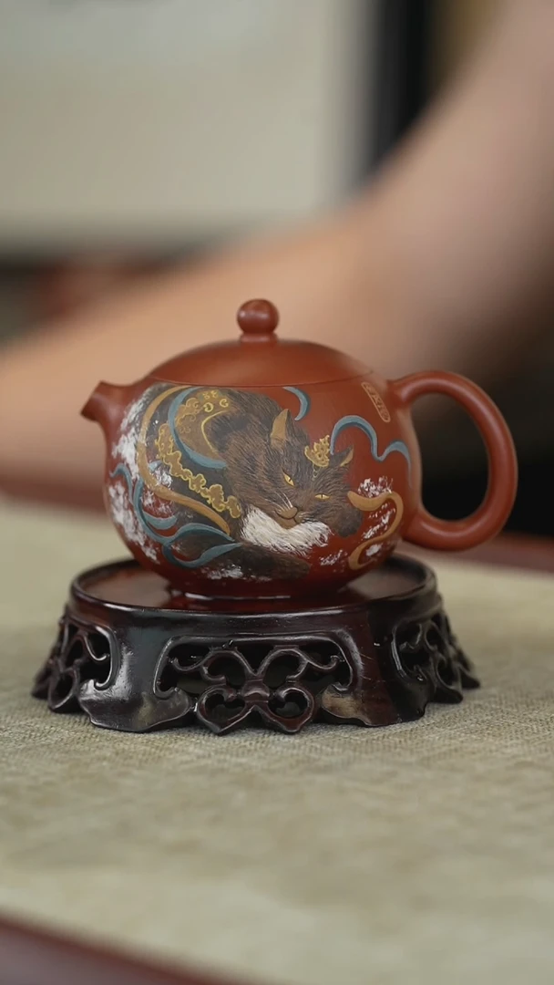 【闪购商品】紫砂茶壶缅因猫 掌上明珠壶