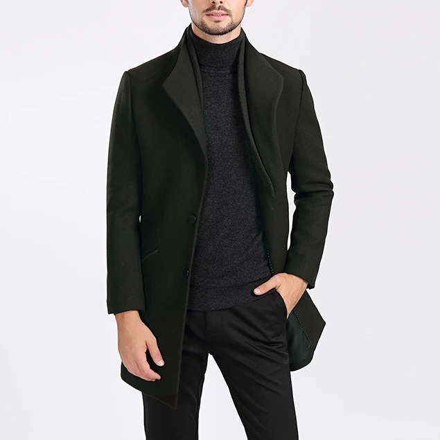 呢子男外套中长款男装轻奢秋冬新款商务休闲男士羊毛呢秋冬季819