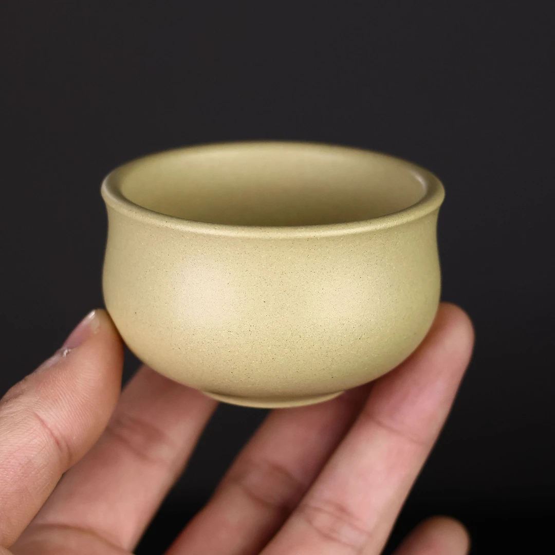 紫砂主人杯本山绿泥茶杯手工品茗杯黄龙山原矿单人紫砂茶具小茶碗