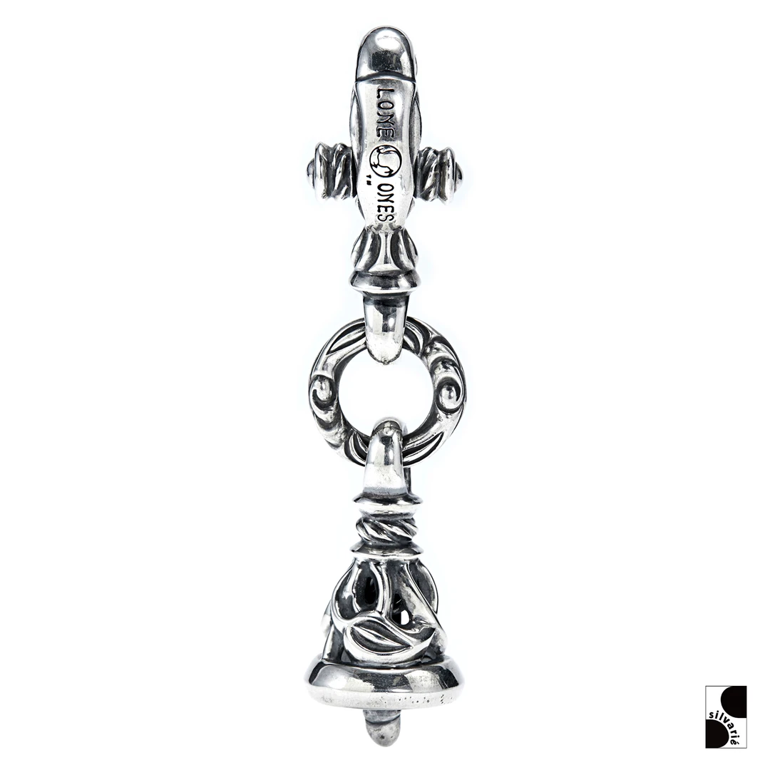 925银银制品 =silvarie=LONE ONES 纯银鹤形铃铛钥匙扣潮流银饰