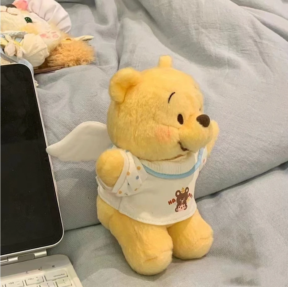 天使小熊维尼噗噗熊超柔软公仔可爱毛绒玩具生日礼物玩偶适用可爱