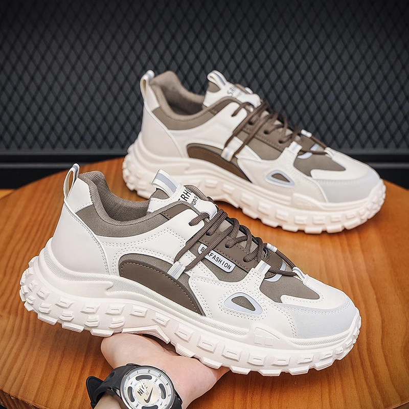 爆款男鞋秋季潮流运动鞋百搭休闲鞋老爹鞋男士透气耐磨跑步鞋子