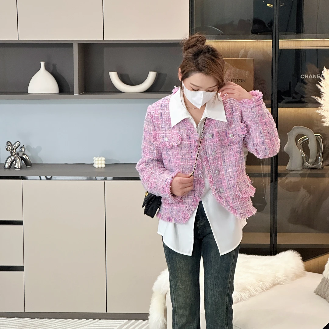 NANXU/楠序楠姐女装微胖女2023秋新款时尚气质小香风外套NN19003