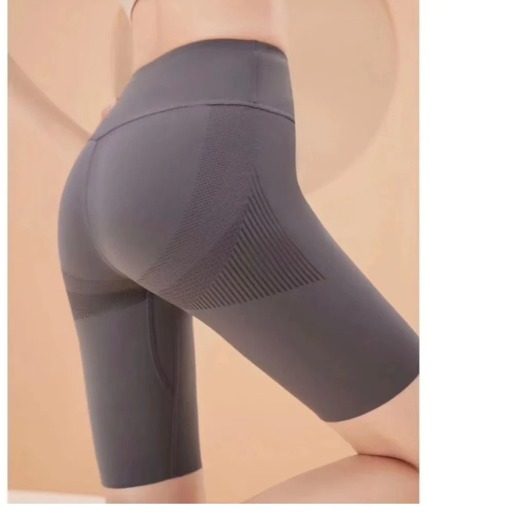 GOLDENBARRY|533000运动骑士裤健身无痕高腰短裤女士瑜伽芭比裤