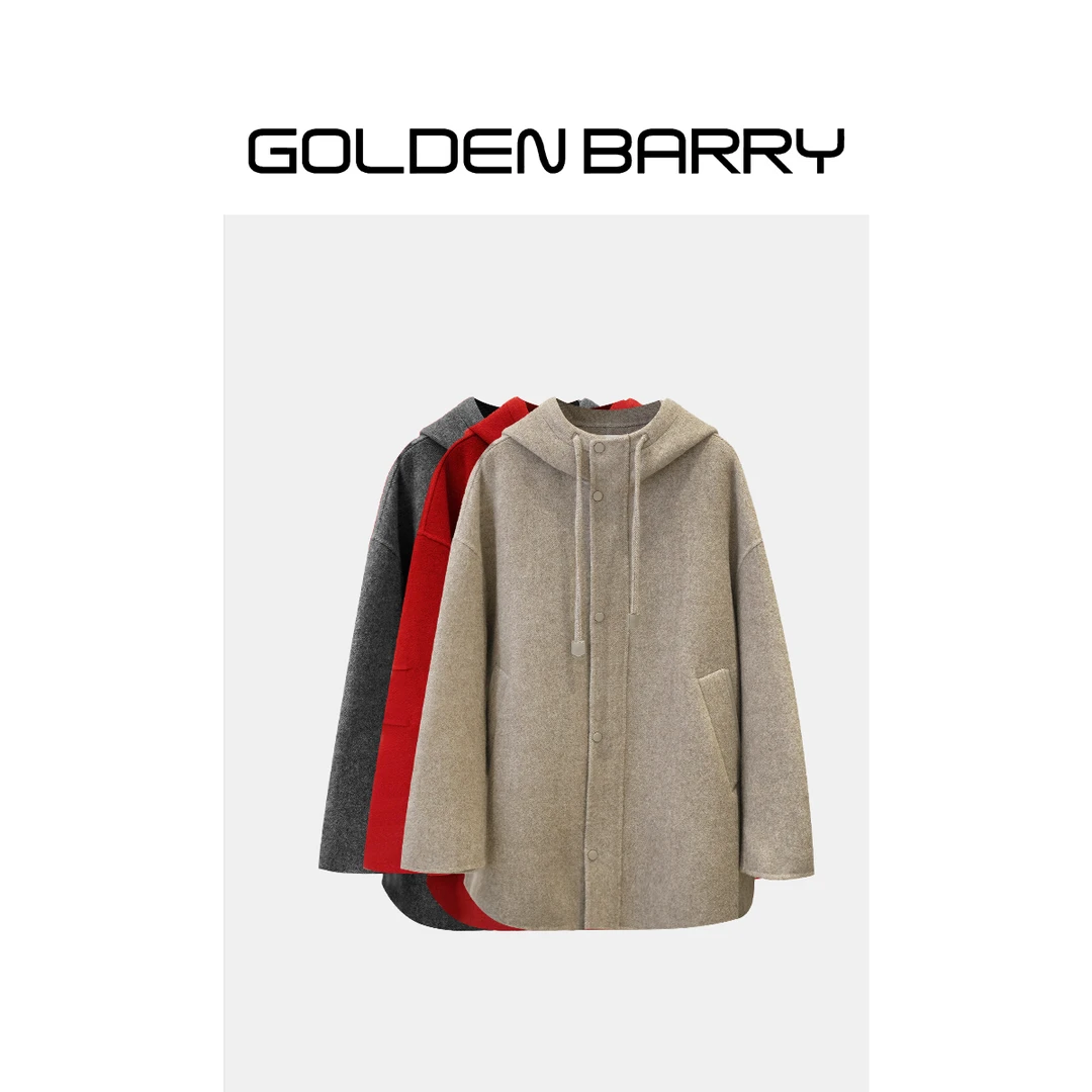 GOLDENBARRY|142053气质时尚休闲连帽大衣