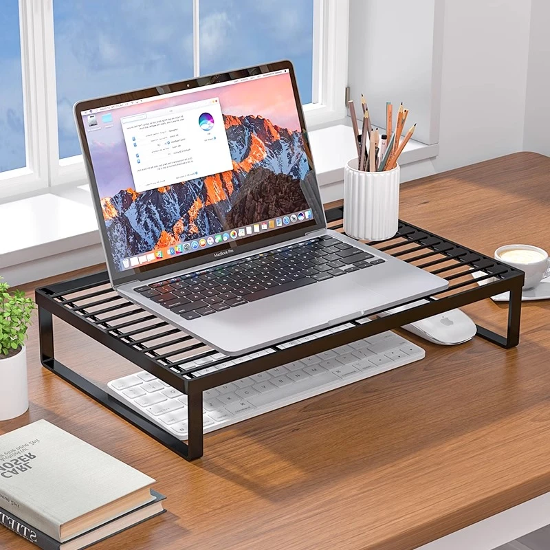 电脑支架笔记本支撑架烧烤架笔记本散热底座桌面增高支架托悬优品