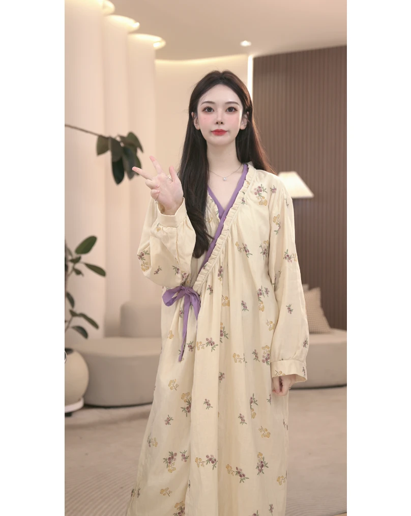 DM【枇杷露】高定设计款时尚家居睡裙