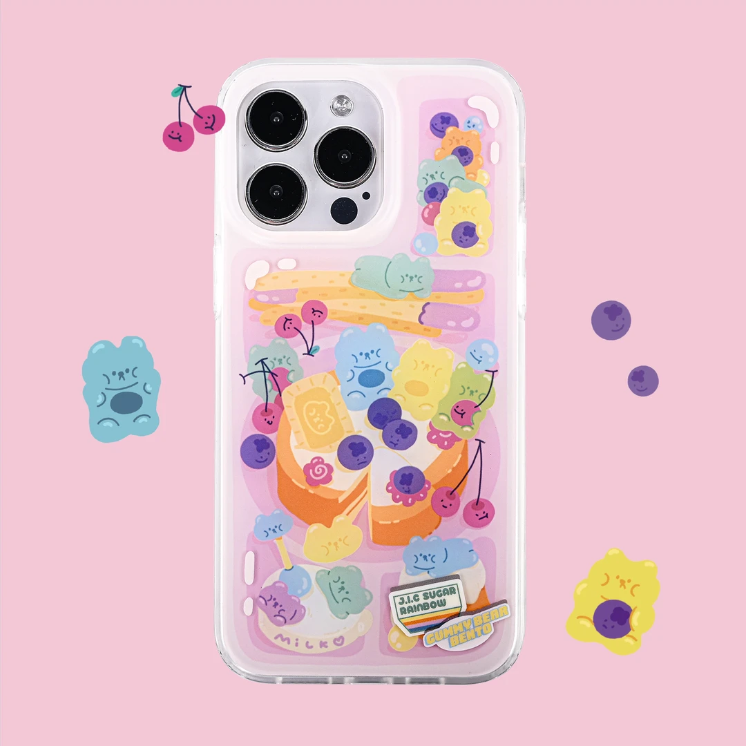 JUST IN CASE手机壳｜小熊软糖便当创意可爱iPhone15/14/13防摔｜汗