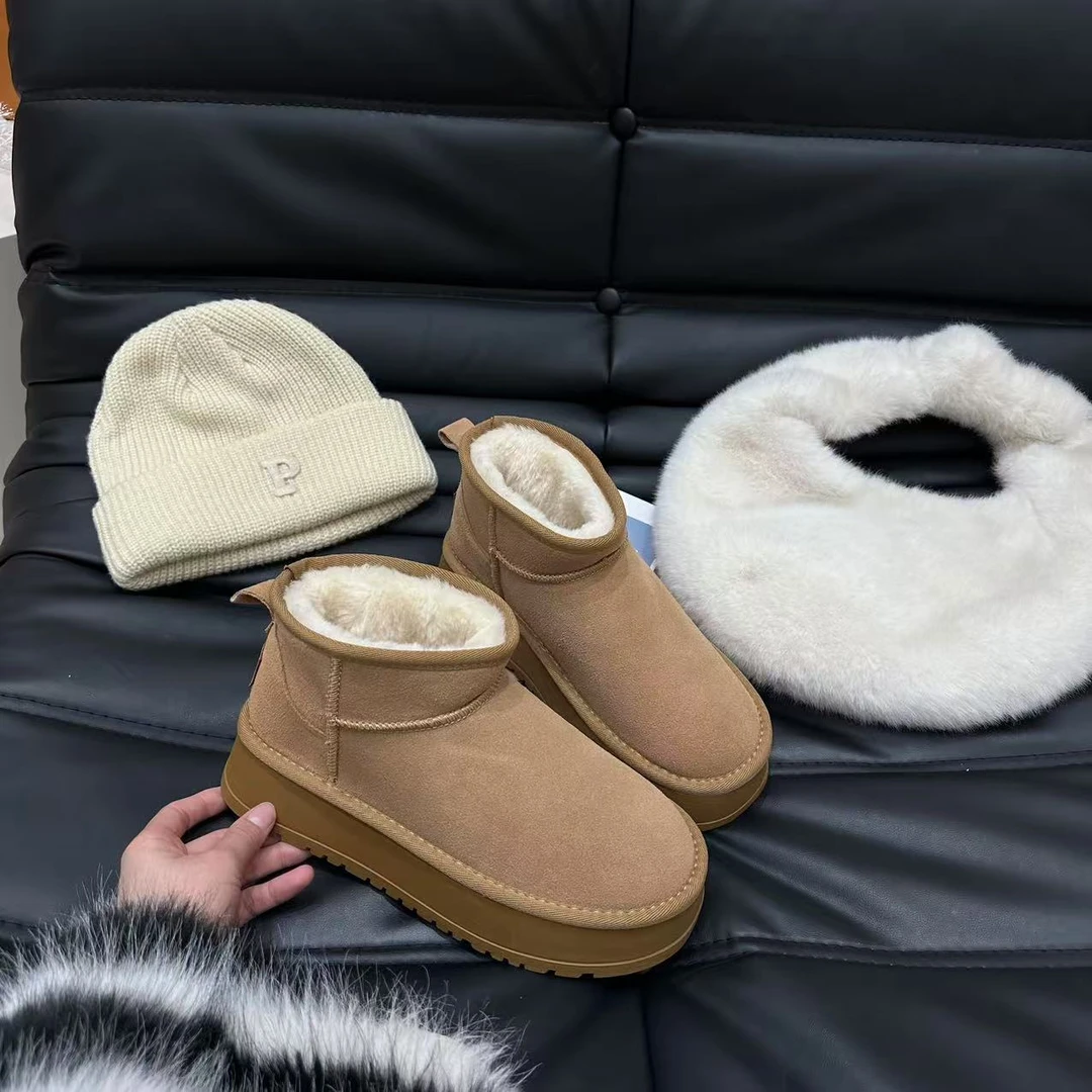 安妤皙&定制厚底真皮雪地棉1216【S23】