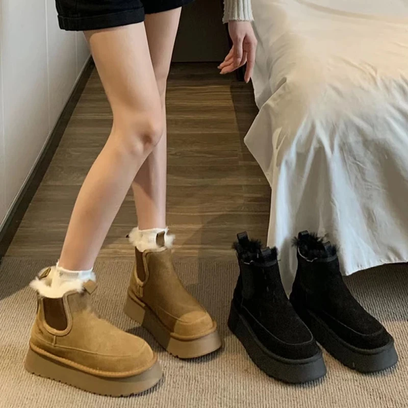 安妤皙&安妤皙&雪乡初雪高筒雪地靴58008【ABC】