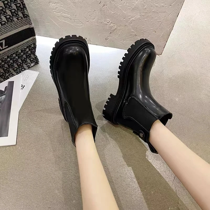 安妤皙&切尔西复古烟管靴Y3373【林林夫妇优选】