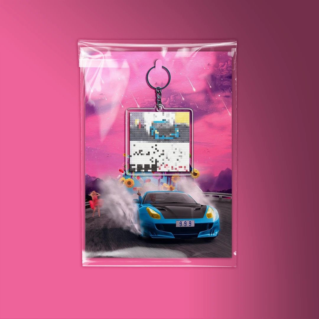 Rapper乐高画专辑钥匙扣