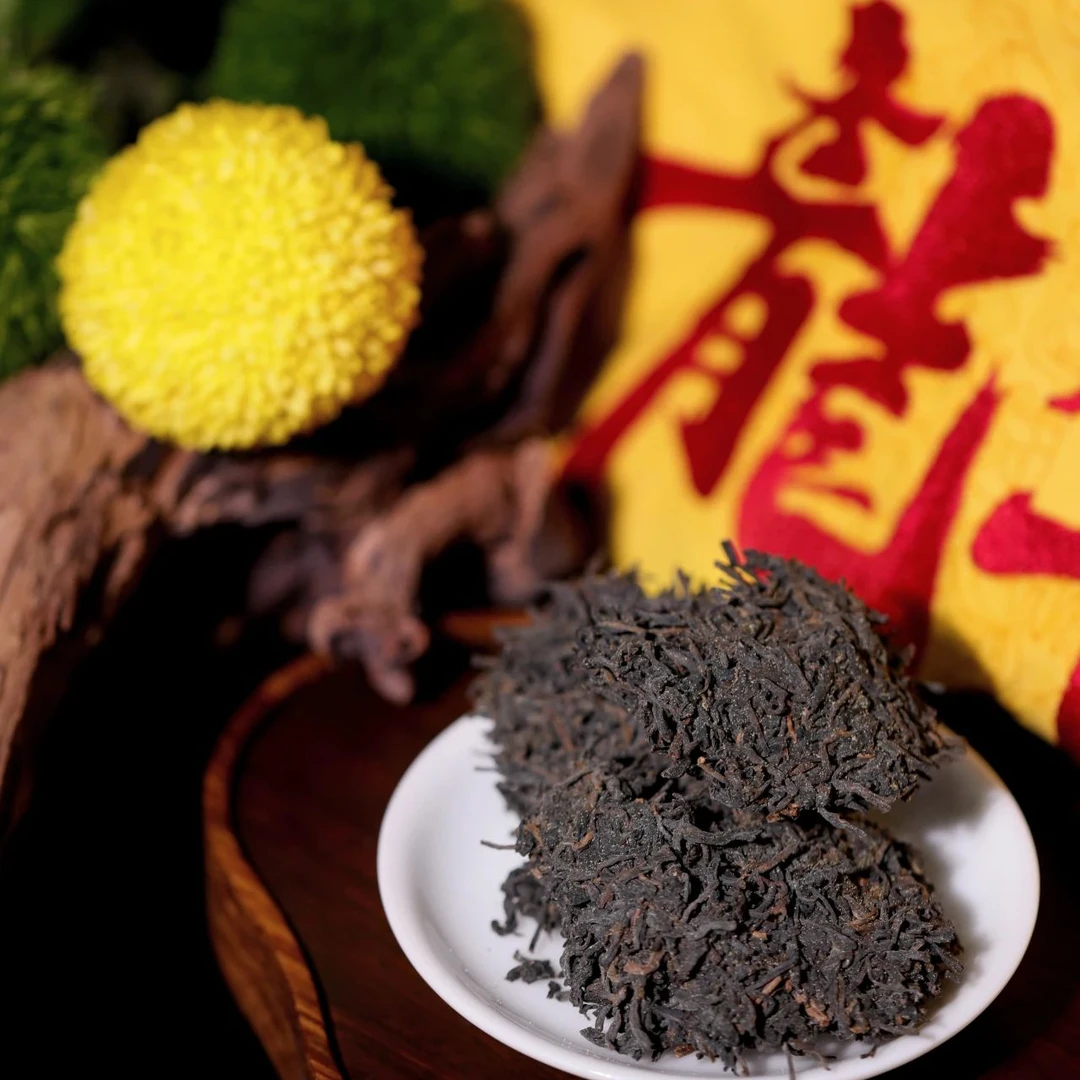 (500克分装)  三鹤【龙年工匠】六堡茶   2021年陈化  特级茶
