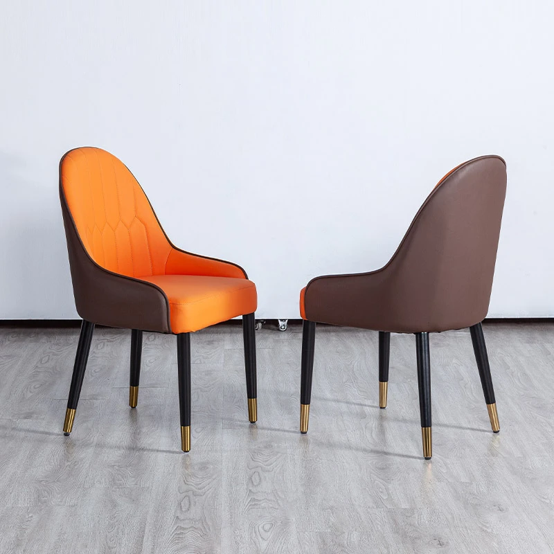 菠萝椅现代轻奢靠背椅休闲咖啡酒店椅北欧现代椅意式极简餐椅家用