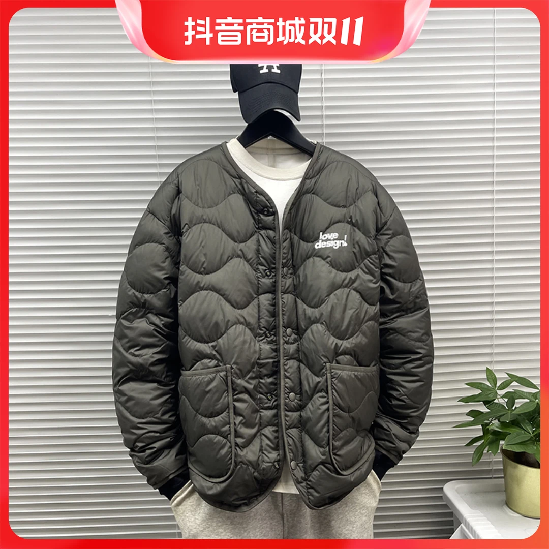 2024秋冬新款轻薄款日系潮流内胆羽棉服男休闲宽松复古风外套男袄