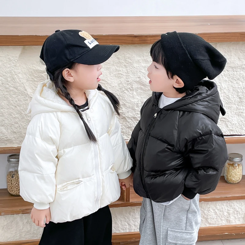 儿童秋冬季棉服2024新款中小童男女孩洋气时尚加厚保暖面包服外套