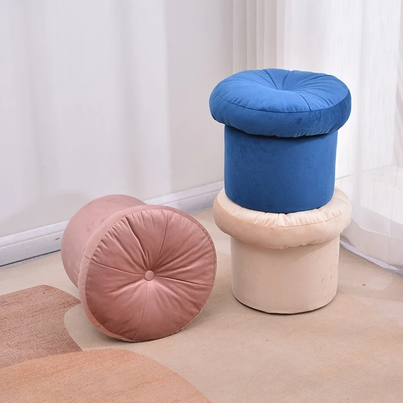 学士凳创意软包凳子家用矮凳绒布美缝小凳子客厅沙发茶几儿童脚踏