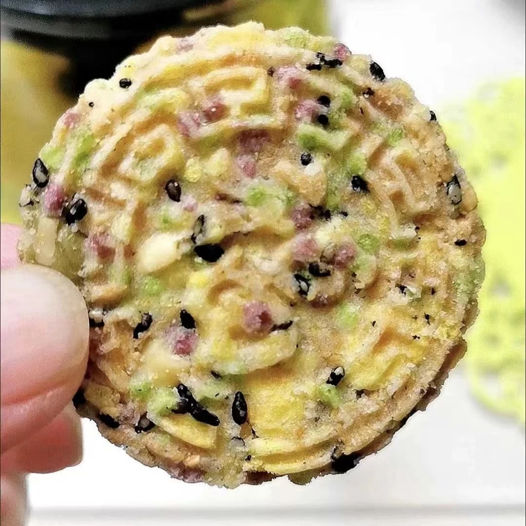 杂粮饼广东客家特产五谷杂粮饼薄酥脆芝麻米饼休闲零食下午茶点