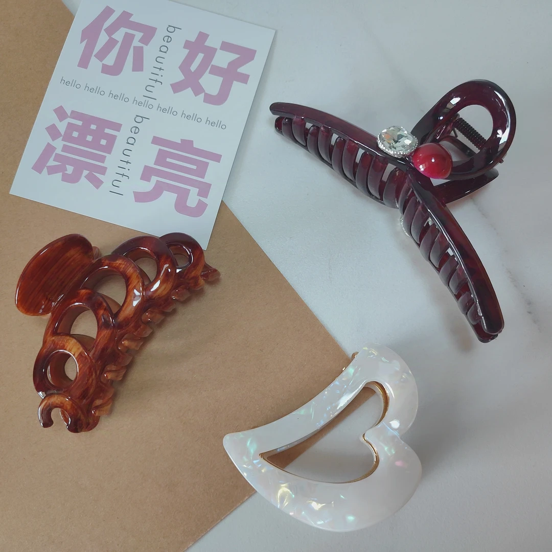 ［抓夹对对碰］ins风韩版网红爆款气质百搭抓夹甜美可爱毛绒鲨鱼夹