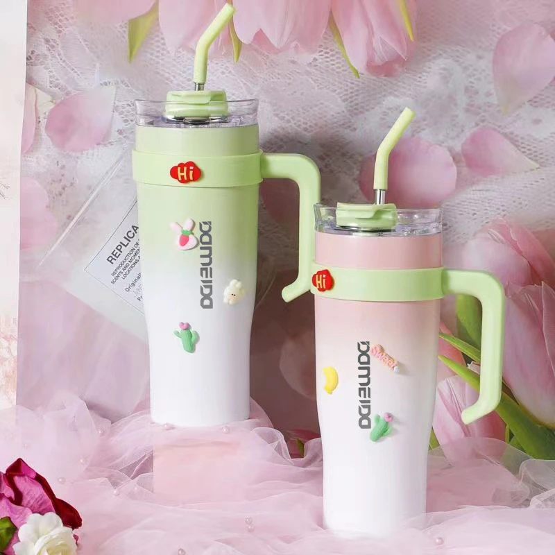 【700万粉丝庆典】DMD迪美达保温杯吸管巨无霸大容量汽车杯DD001