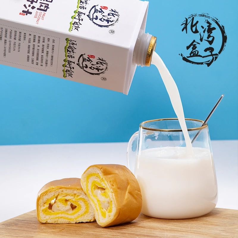 北湾盒子 海南果肉椰子汁1KG*1瓶装