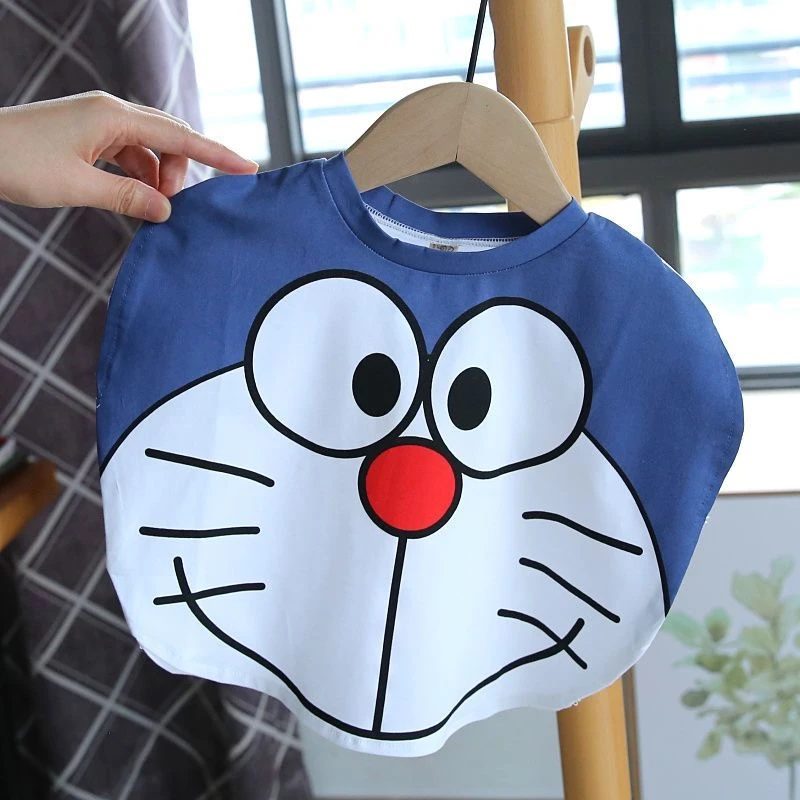 夏季宝宝无袖卡通小背心T袖薄款男女宝宝洋气夏装上衣圆领打底衫