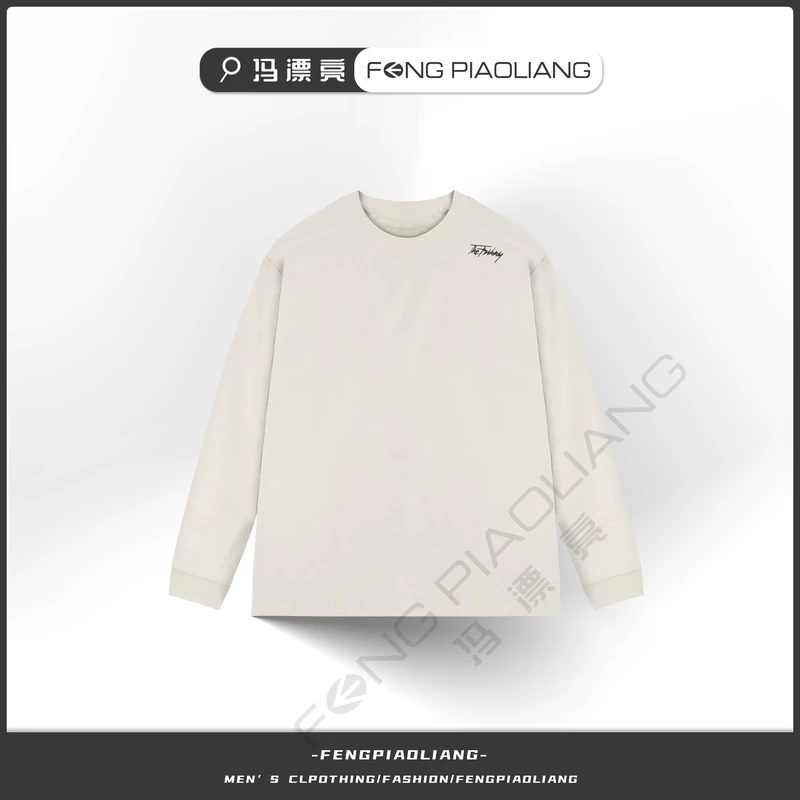 【勋章刺绣】秋冬圆领字母刺绣小标卫衣男女同款套头卫衣66087