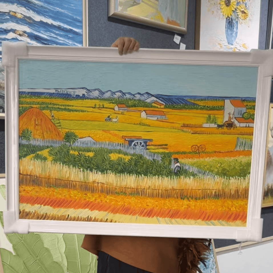 金客隆手工油画家居装饰画直播间下单专用链接丰收