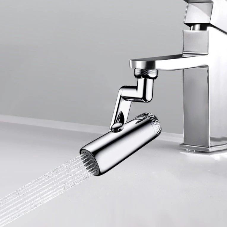 潜水艇机械臂万向水龙头防溅头起泡器可旋转水嘴延伸洗脸盆起泡器