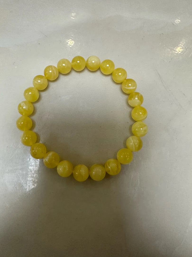 7+蜜蜡单圈圆珠手串