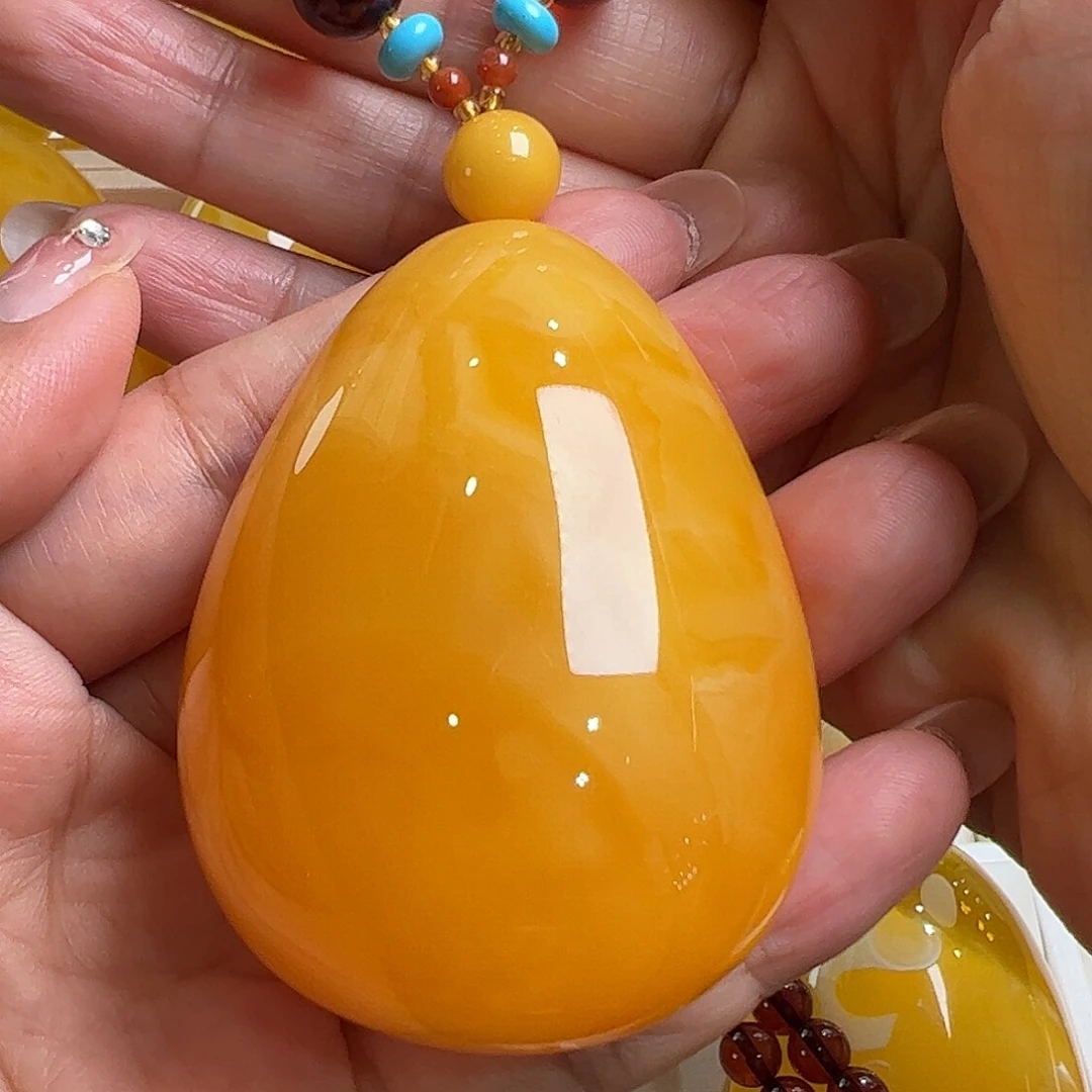 蜜蜡毛衣链未镶嵌无优化