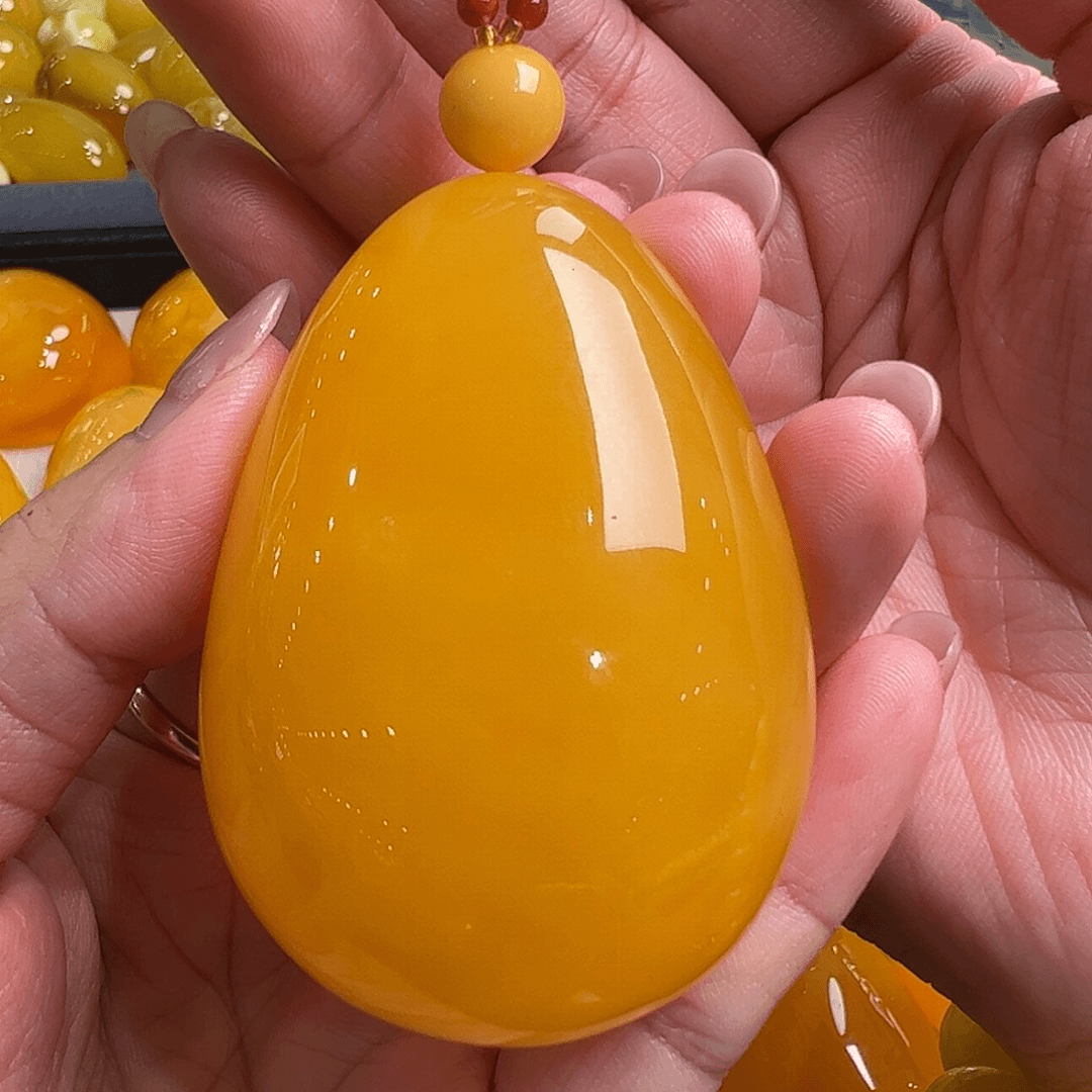 蜜蜡毛衣链未镶嵌无优化